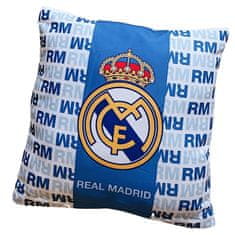 FotbalFans Polštářek Real Madrid FC, modro-bílý, 40x40 cm