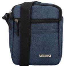 Coveri WORLD Pánská textilní crossbody taška Linton, tmavě modrá