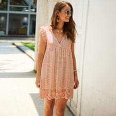 VIVVA® Dámské šaty, Pohodlné Letní šaty | BELLACHIC Růžová (L/XL)