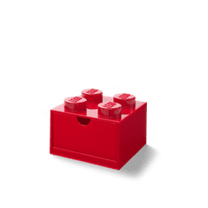 LEGO Storage stolní box 4 se zásuvkou - červená