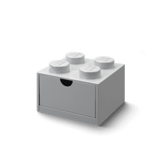 LEGO Storage stolní box 4 se zásuvkou - šedá
