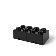 LEGO Storage úložný box 8 s šuplíky - černá