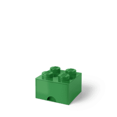 úložný box 4 s šuplíkem - tmavě zelená