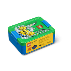 LEGO Storage ICONIC Boy box na svačinu - modrá/zelená