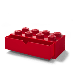 LEGO Storage stolní box 8 se zásuvkou - červená