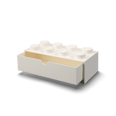 LEGO Storage stolní box 8 se zásuvkou - bílá