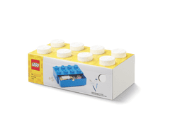 LEGO Storage stolní box 8 se zásuvkou - bílá