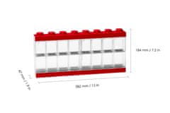 LEGO Storage sběratelská skříňka na 16 minifigurek - červená