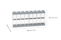 LEGO Storage sběratelská skříňka na 16 minifigurek - šedá