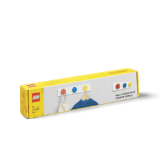 LEGO Storage nástěnný věšák - červená, modrá, žlutá
