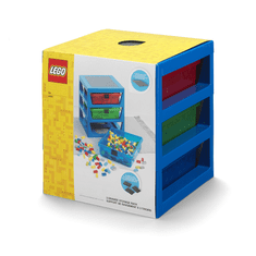 LEGO Storage organizér se třemi zásuvkami - modrá