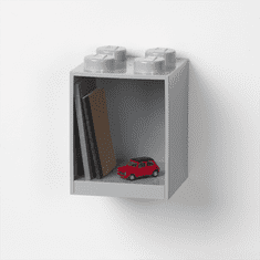 LEGO Storage Brick 4 závěsná police - šedá