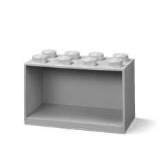LEGO Storage Brick 8 závěsná police - šedá