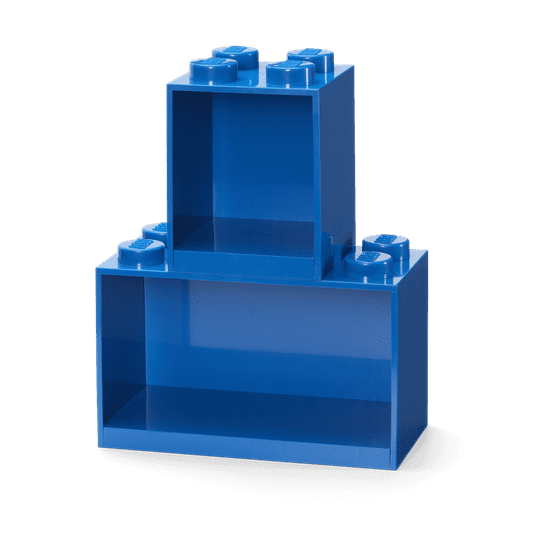 LEGO Storage Brick závěsné police, set 2 ks - modrá