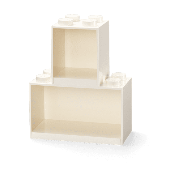 LEGO Storage Brick závěsné police, set 2 ks - bílá