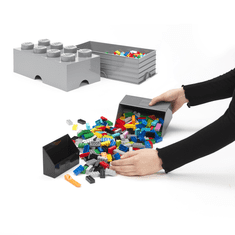 LEGO Storage naběrač na kostičky - šedá/černá, set 2 ks