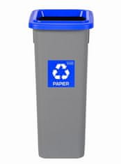 Plafor Odpadkový koš na tříděný odpad Fit Bin gray 20 l, modrý - papír
