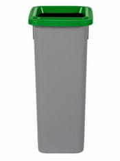 Plafor Odpadkový koš na tříděný odpad Fit Bin gray 20 l, zelený - sklo