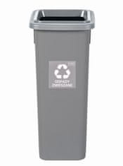 Plafor Odpadkový koš na tříděný odpad Fit Bin gray 20 l, šedý - směsný odpad