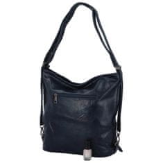 Romina & Co. Bags Dámský praktický koženkový kabelko-batoh Paloma, tmavě modrá