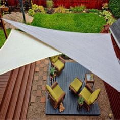 Vixson Stínící plachta ve tvaru trojúhelníku, Zahradní Plachta proti slunci, Plachta na terasu (3x3x3m) | SHADI 