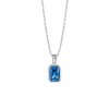 Půvabný náhrdelník s modrým kubickým zirkonem Preciosa Blueberry Candy 5404 68