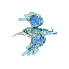Preciosa Blyštivá brož Ledňáček Kingfisher Candy 2366 70