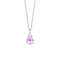 Preciosa Jemný náhrdelník s fialkovým křišťálem Sweet Drop Candy 2468 56