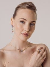 Preciosa Pozlacený náhrdelník s barevnými kamínky českého křišťálu Bonbon Candy 2490Y70