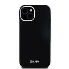 DKNY Originální kryt DKNY Liquid Silicone Small Metal Logo MagSafe DKHMP15MSMCHLK for Apple iPhone 14 Plus/15 Plus , barva černá