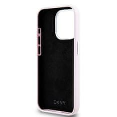 DKNY Originální kryt DKNY Liquid Silicone Small Metal Logo MagSafe DKHMP14LSMCHLP for Apple iPhone 14 Pro , barva růžová