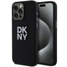 MobilPouzdra.cz Originální kryt DKNY Liquid Silicone Metal Logo DKHCP15LSMCBSK for Apple iPhone 15 Pro , barva černá