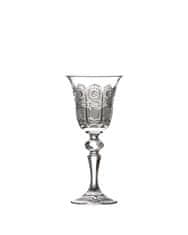 Bohemia Crystal Ručně broušené skleničky na likér s tradičním českým dekorem.