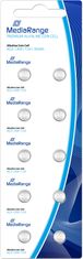 MediaRange Premium alkalické baterie Coin Cells, AG3, LR41, 1.5V, 10ks