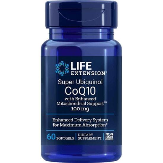 Life Extension Doplňky stravy Super Ubiquinol Coq10 100 Mg With Enhanced Mitochondrial Support