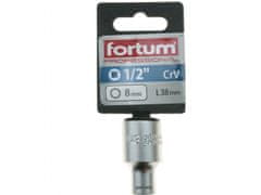 Fortum Hlavice nástrčná 1/2", 8mm, L 38mm