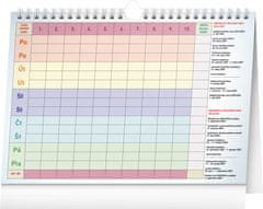 Grooters Týdenní rodinný plánovací kalendář s háčkem 2025, 30 × 21 cm
