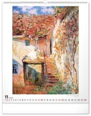Nástěnný kalendář Claude Monet 2025, 48 × 56 cm