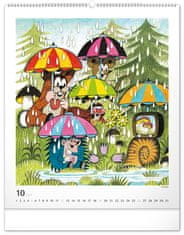 Presco Publishing Nástěnný kalendář Krteček 2025, 48 × 56 cm