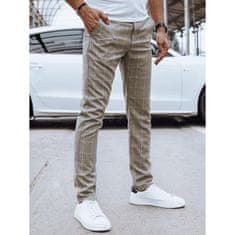 Dstreet Pánské volnočasové kalhoty MAR světle hnědé ux4385 s32