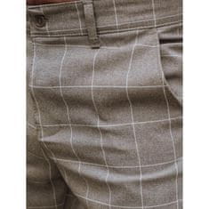Dstreet Pánské volnočasové kalhoty MAR světle hnědé ux4385 s32