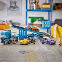 LEGO City 60408 Kamion pro přepravu aut se sporťáky