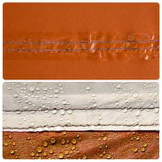 Vidaxl Kempingová plachta šedá a oranžová 500 x 294 cm nepromokavá