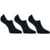 3PACK ponožky černé (Barefoot sneaker) - velikost M