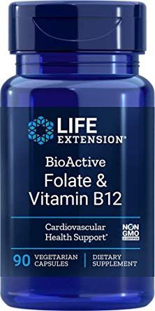 Life Extension Doplňky stravy Folate Vitamin B12