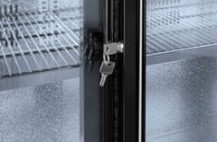 Hendi Zadní barová chladnička s dvojitými posuvnými dveřmi, Arktic, 158L, Černá, 220-240V/160W, 900x520x(H)865mm - 233917