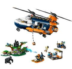 LEGO City 60437 Helikoptéra na průzkum džungle v základním táboře