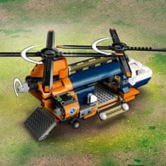 LEGO City 60437 Helikoptéra na průzkum džungle v základním táboře