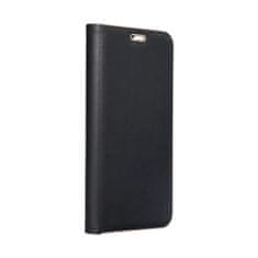 FORCELL Pouzdro Knížkové s hliníkovým rámem LUNA Book Xiaomi Redmi NOTE 10 Pro , černé 5903396107009