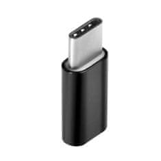 FORCELL Adapter charger Micro USB / MicroUSB TYPE C , černé 5901737312075